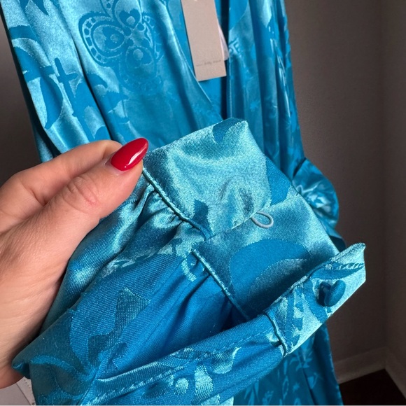 NWT Never Fully Dressed Vienna Sundazed Summer Printed Wrap Midi Dress - Picture 10 of 16